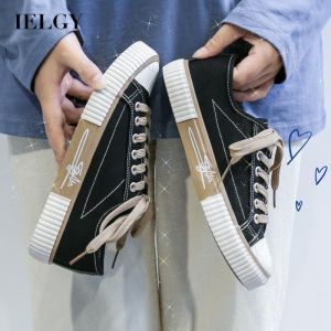 IELGY womens Korean style all-match low top canvas shoes for students ins sneakers