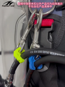 Permanent Fast Release Grip For 10-16mm Plunge Hose Secure 360 Degree Turn Snorkeling Diving Gear Addition