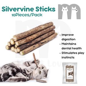 【Mi Pet Lover】Silvervine Sticks 10pcs Pack Cat Teeth Molar Teeth Cleaning