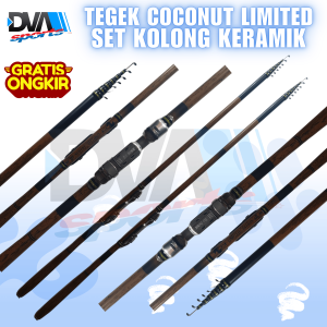Joran Tegek Carbon Coconut SET KOLONG 360-450 Lentur Ringan Limited Edition sudah kolong