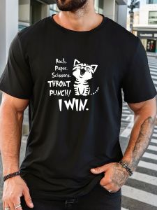 T Shirt for Man 100% Cotton Summer Round Neck Short Sleeve Graphic Print Breathable Streetwear Fashion Leisure Cool T-shirt