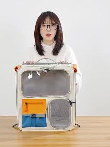 【MY Local Send】Large Trolley Case TravelCarrier Bag Portable Cat Backpack Multifunctional Dog Suitcase Troli Beg Kucing宠物背包拉杆箱