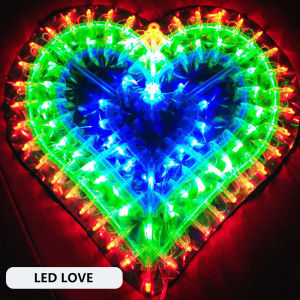 kangle【🔥hot】ไฟLED รักโคมไฟ แสงตก แต่งคริสต์มาส สีสันสวยงาม ไฟประดับ ไฟปีใหม่ ไฟตกแต่งห้อง ไฟคริสมาสต์ ไฟตกแต่งงาน โคมไฟสีสัน ไฟหัวใจ ไฟนกยูง Christmas decorative