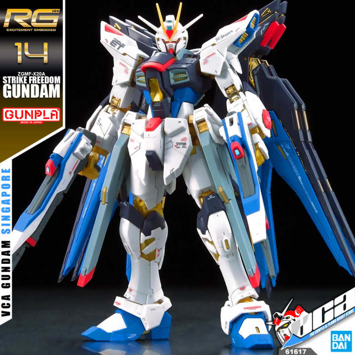 Bandai Gunpla Real Grade Rg 1 144 Zgmf-x20a Strike Freedom Gundam 