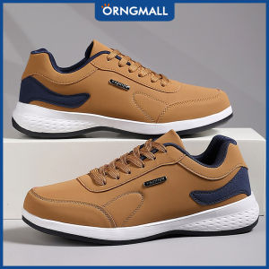 ORNGMALL Classic Mens Casual Sneakers - Low-Top Lace-Up Shoes with Geometric Pattern Faux Cover Upper & Cushioned EVA Sole for All-Season Comfort Versatile for Business & Casual Wear Everyday Comfort Footwear Fabric Lined Interior