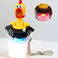 3Pcs New Keyboard Fidget Toy Yellow Chick Keyboard Keychain Creative Scream Chicken Press Button Keychains Fun Stress-relieving Toy. 