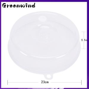 【Greenwind】 Clear Microwave Plate Cover Food Dish Lid Ventilated Steam Vent Kitchen Cooking