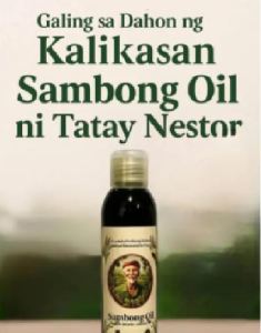 Sambong Miracle Oil 100% Natural Herbal Extract. Mahusay at Natural na Lunas para sa namamagang kasukasuan o Rayuma Kagat ng Insekto o Sugat. Ipahid din sa Dibdib para sa Maluwag na Paghinga.