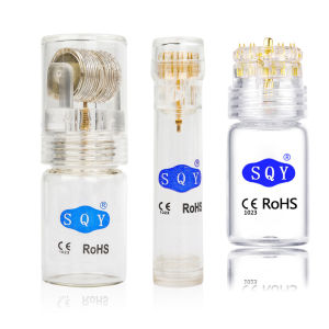 19/20/192 pin Women Beauty Facial Skin Care MicroNeedl-es 0.25mm Automatic Gold Derma Stamp Reusable Skin Care Tool Anti-Aging