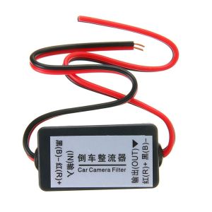 SADSAF 12V Interference Relay Splash Screen Backup Camera Rectifier Ballasts Filter Connector Auto Car Camera Filter