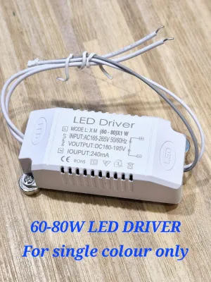 Tri-Colour Dimmable LED Light Transformer 40W/60W/80W/100W/150W - Multi-Mode Power Supply for Lighting & Décor