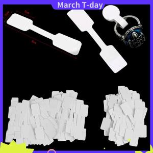 March 50 100pcs BLANK Price Tags สร้อยคอแหวนเครื่องประดับป้ายสติกเกอร์กระดาษ