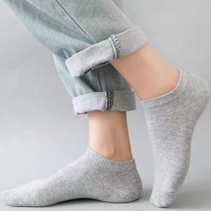 Vớ Thể Thao Nam Nữ Vải Cotton 4 Chiều Thoáng Khí Tất Trơn Cổ Ngắn Màu Sắn Đơn Giản Chống Thấm Hút Mồ Hôi