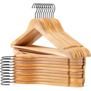 Clothes Hangers not Easily Deformed Coat Rack Wooden Hanging Clothes Beautiful and Practical