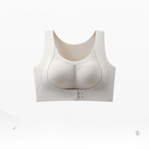 Push-Up Bra Front Closure Wireless Comfort Seamless Back Design T-Shirt Invisible Push-Up Bra Foundation Wire-Free Support with Lift Shape