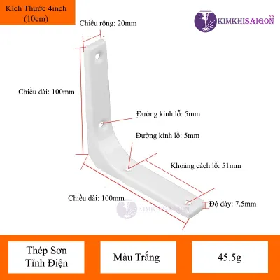 (1Cặp) Ke Góc Chữ L Giá Đỡ Bàn Thờ Ke Góc Chịu Lực Chữ L PGT-07
