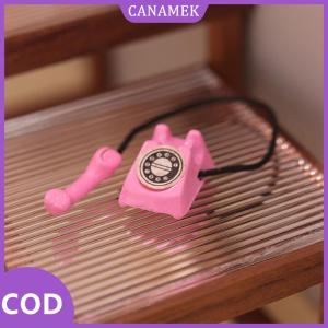 CANAMEK✨ Dollhouse miniture mô phỏng Retro mô hình điện thoại đồ nội thất nhà trang trí phụ kiện cho trẻ em Đồ chơi Quà Tặng