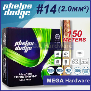 PHELPS DODGE PD THHN/THWN-2 2.0mm2 3.5mm2 5.5mm2 8.0mm2 Stranded Electrical Copper Wire (# 8 10 12 14)