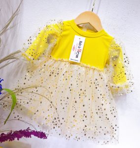 FREESHIP Váy công chúa cho bé gái chất Cotton len phối ren