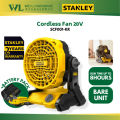 STANLEY Original SCF001-KR 20V Cordless Fan Portable (2Year Warranty) add Battery Pack _ Stanley Fan. 