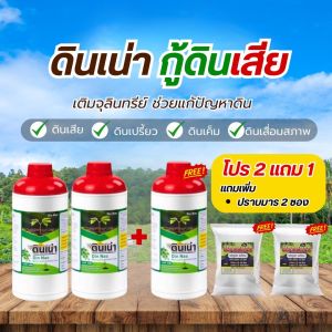 DINNAO [[โปร2แถม1 แถมปราบมาร2ซอง] ปุ๋ยดินเน่ากู้ดิน เร่งราก ท้าให้ลอง