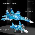 [Hoàn tiền 10%]Đồ chơi Lắp ráp Máy bay tiêm kích Nga Su-27, Sluban M38-0985 Sukhoi Flanker Xếp hình thông minh, Mô hình Máy bay [1040 Mảnh ghép]. 