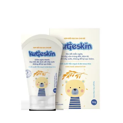 Kem Bôi Da cho bé Giảm Mẩn đỏ Hăm Dịu Ngứa nhanh KUTIESKIN 30g