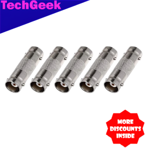 TG (5 PCS) BNC Connector BNC Female to Female Straight Coupler Adapter For CCTV Camera