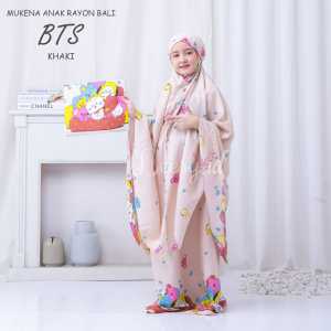 "Qimareez" MUKENA ANAK BTS RAYON BALI KAIN ADEM LEMBUT DAN HALUS SERTA NYAMAN