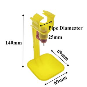 8PCS Poultry Chicken Plastic Drinker With Tray Automatic Connect With 25mm Round Day Old Chick Broiler Farming Tools