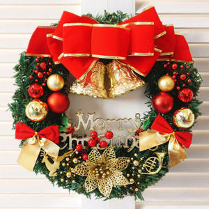 Christmas Wreath christmas decors 2024 wreath for door Artificial Christmas Garland DIY christmas decoration for home Christmas tree door frame decorations christmas ornaments models for shopping malls windows wall decoration