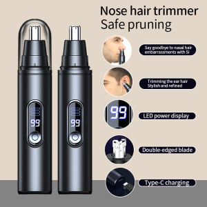 Pocket electric nose hair trimmer rechargeable painless Clipper nose ears hair eyebrow trimmer for men and women