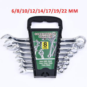 Kunci Ring Pas Set 14pcs 8-24mm/dengan tas penyimpanan Kunci pcs set 8-24mm Set 14 Pcs Kunci Ring pas Set Tools