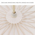 [Wondering] Kids Paper Parasol Bamboo And Paper Umbrella Chinese Style Elegant White DIY Paper Umbrellas For Decoration. 