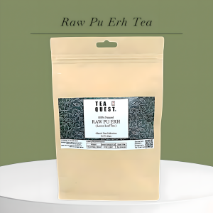 Tea Quest Raw Pu Erh Tea – Sheng Yunnan Aged Loose Leaf – Bright Complex Flavor