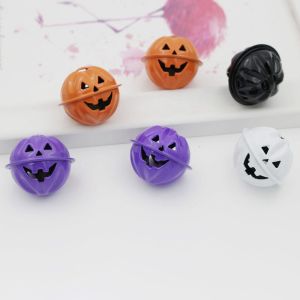EAURA Funny Cute Ghost Face Hanging Ornaments Pendant Pumpkin Head Shape Kid Gift Halloween Decor Metal Bell Pumpkin Bells
