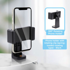 Rotatable Phone Holder Portrait Landscape Live Streaming Mount Universal Smartphone Clip⚡PH deliveryIn stock⚡