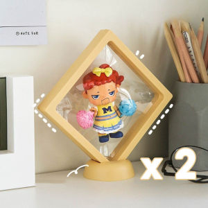 【Crystal_】COD 2pcs กล่องโชว์โมเดล 3D กล่องใส มีขาตั้ง ป้องกันฝุ่น ตู้โชว์ตุ๊กตา