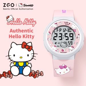 XIAOMI x Sanrio HelloKitty jam tangan budak perempuan Multifunction Waterproof Electronic Digital Watch kids girl Student gift 8551