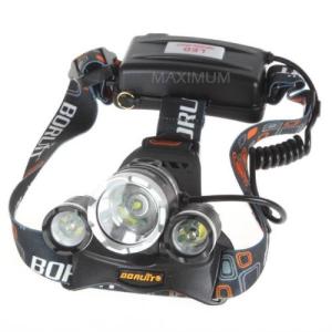 ARAFURA - TaffLED Power Headlamp 3 LED 5000 Lumens Cree XM-L - T6 HD-LD - Black