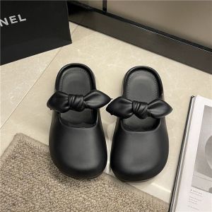Free Shipping New Style WomenS Summer Slippers Suitable For Outdoor Wear Featuring A Soft Sole A Lazy-Person Design And A Fashionable Non-Slip Half-Slipper Style For Indoor Use