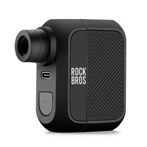 ROCKBROS Bicycle Tiny Electric Air Pump Lightweight 100Psi MTB Road Bike Air Pump Portable AV/FV Inflator Pump For Emergency Outdoor Cycling Bicycle Accessories