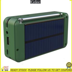 Celec ลำโพงพลังงานแสงอาทิตย์/ชาร์จได้รองรับบลูทูธวิทยุ FMลำโพงใช้พลังงานแสงอาทิตย์ชาร์จได้รองรับดิสก์ U บัตร TF เล่น MP3สปีกเกอร์ไร้สาย【รับประกันการส่งคืนภายใน7วัน】