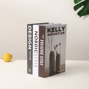 DUOJI แฟชั่นสำหรับผู้หญิง หนังสือจำลอง ศิลปะสำหรับเด็ก งานทำมือ หนังสือปลอม หลากหลายสไตล์ สไตล์นอร์ดิก รูปแบบหนังสือ หนังสือประดับตกแต่ง