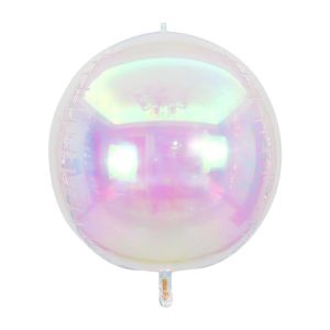 FXUP 10/12/22/32/50 inch Bong Bóng Giấy 4D Cầu vồng Holographic Bong Bóng Tròn Sáng tạo Tạo cảnh Bong Bóng Khí Khổng Lồ Trang trí tiệc
