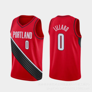 Jersey Trail Blazers 0# Lillard 3# Mikelemball Heat Pressed Basketball Jersey 00# Anthony