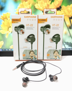 Handsfree XT-22 + Mic Headset Stereo Earphone Extra Bass Hifi Sound Universal