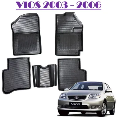 5ชิ้น ถาดปูพื้นรถยนต์ TOYOTA VIOS ปี 2003 04 05 2006 โตโยต้า วีออส