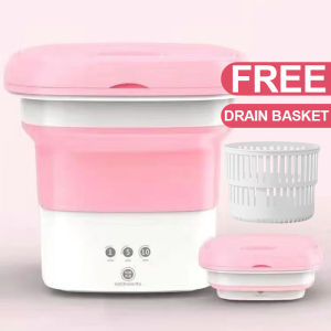 Portable Washing Machine mini 6L/ 8L/15L Baby Clothes Washing Machine Underwear Washing Machine Foldable Blue Light Sterilization Smart Timer Mini Washing Machine