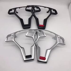 พวงมาลัยรถ Chrome แผงสำหรับ Benz AMG A B C E GLK GLA CLA CLS Class W176 W246 W204 W212 W156